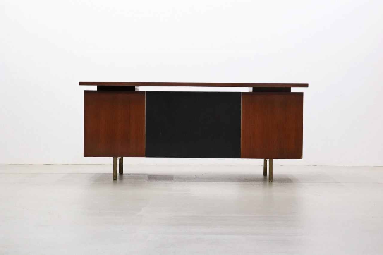 沼津店】 ヴィンテージ チーク材 両袖机 デスク PC 書斎 作業台 レトロ