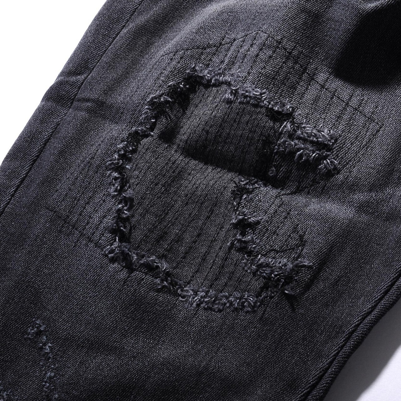 black skinny denim 【足首までフィットする】