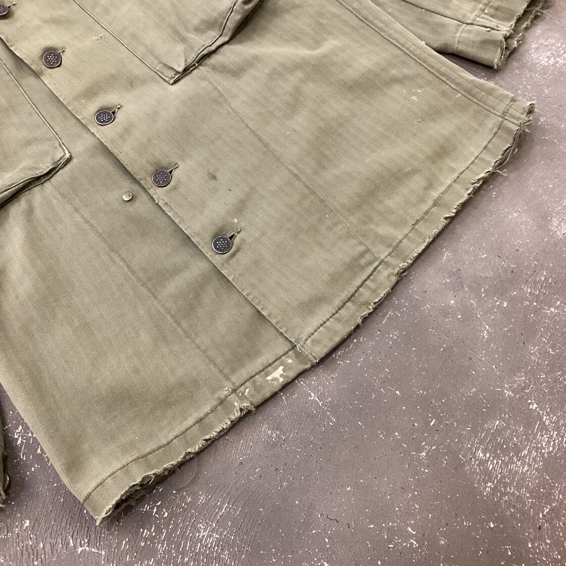 40s U.S.ARMY M-43 HBT JKT 13stars 13スターズ 打ち込みボタン メタル 