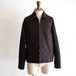 nonnotte " Crispy Embroidery Zip Up Blouson ( Dark Brown × Dark Brown )"