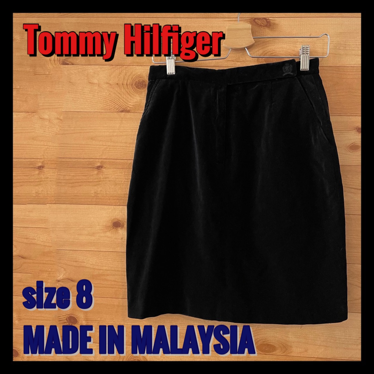 【Tommy Hilfiger】 ミディスカート ひざ丈スカート アメリカ古着 トミーフィルフィガー