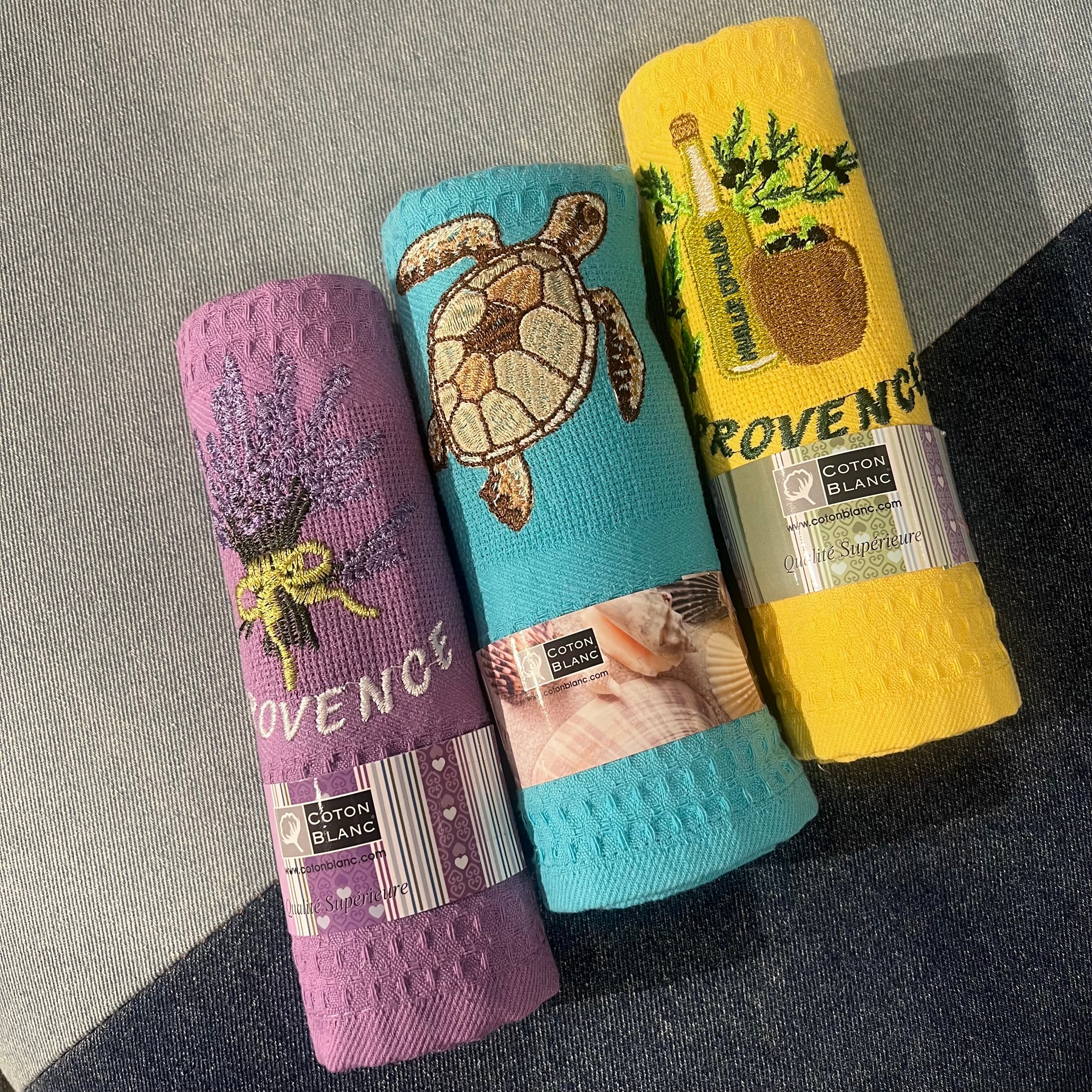 KOTON BLANC】南フランス,プロヴァンスの名産品が刺繍された大判
