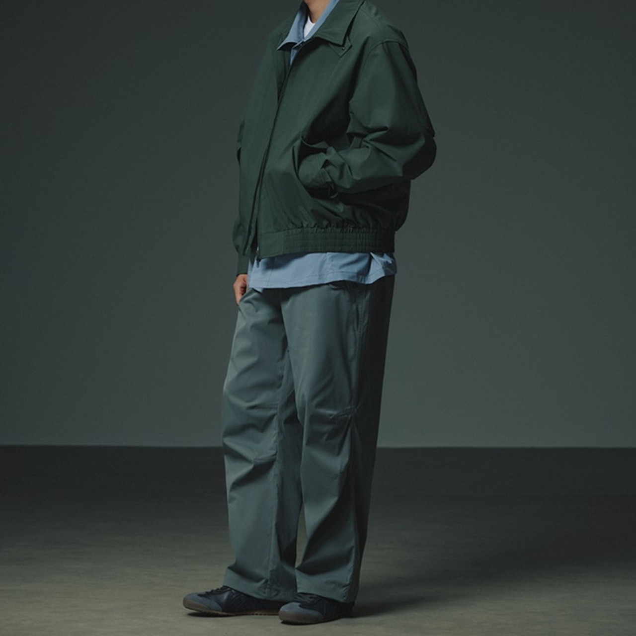 シンプルベーシックハリントンジャケット　963