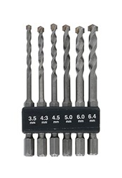 高儀 EARTH MAN 六角軸 コンクリートドリル 6本組