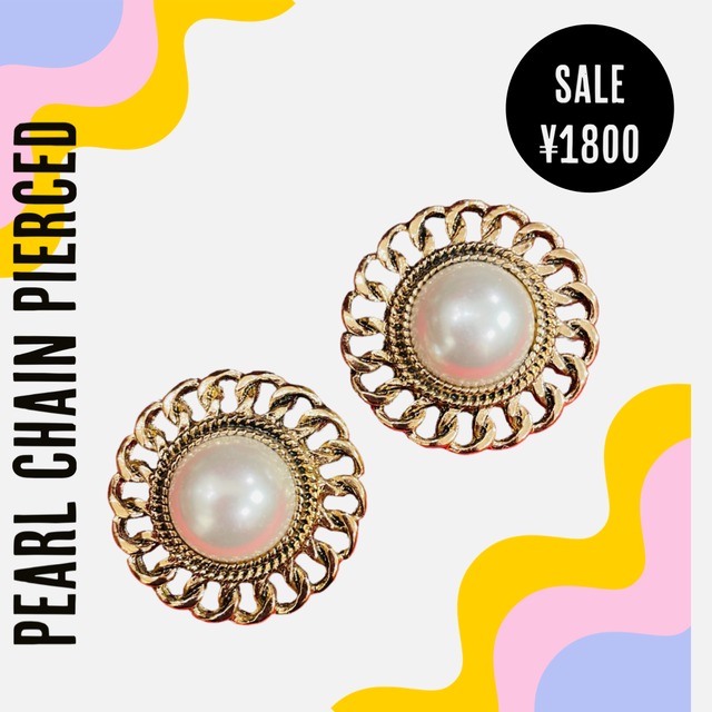 Chain's pearl Classic pierced