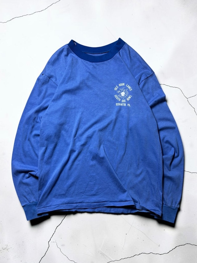 Idle Hour Lanes South Side Bowl Scranton Pennsylvania Blue Long Sleeve T-Shirt