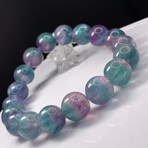 f72幻想的な色合い♪フローライトブレスレット