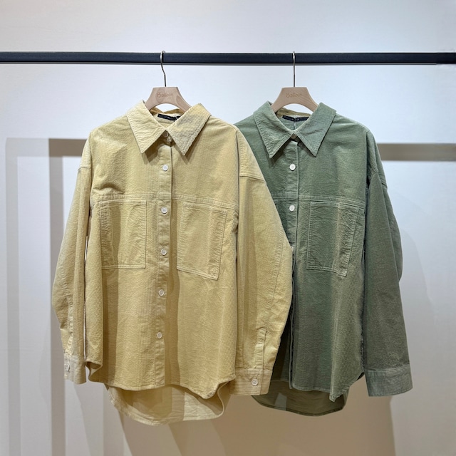 ソフトコーデュロイバレルシャツ