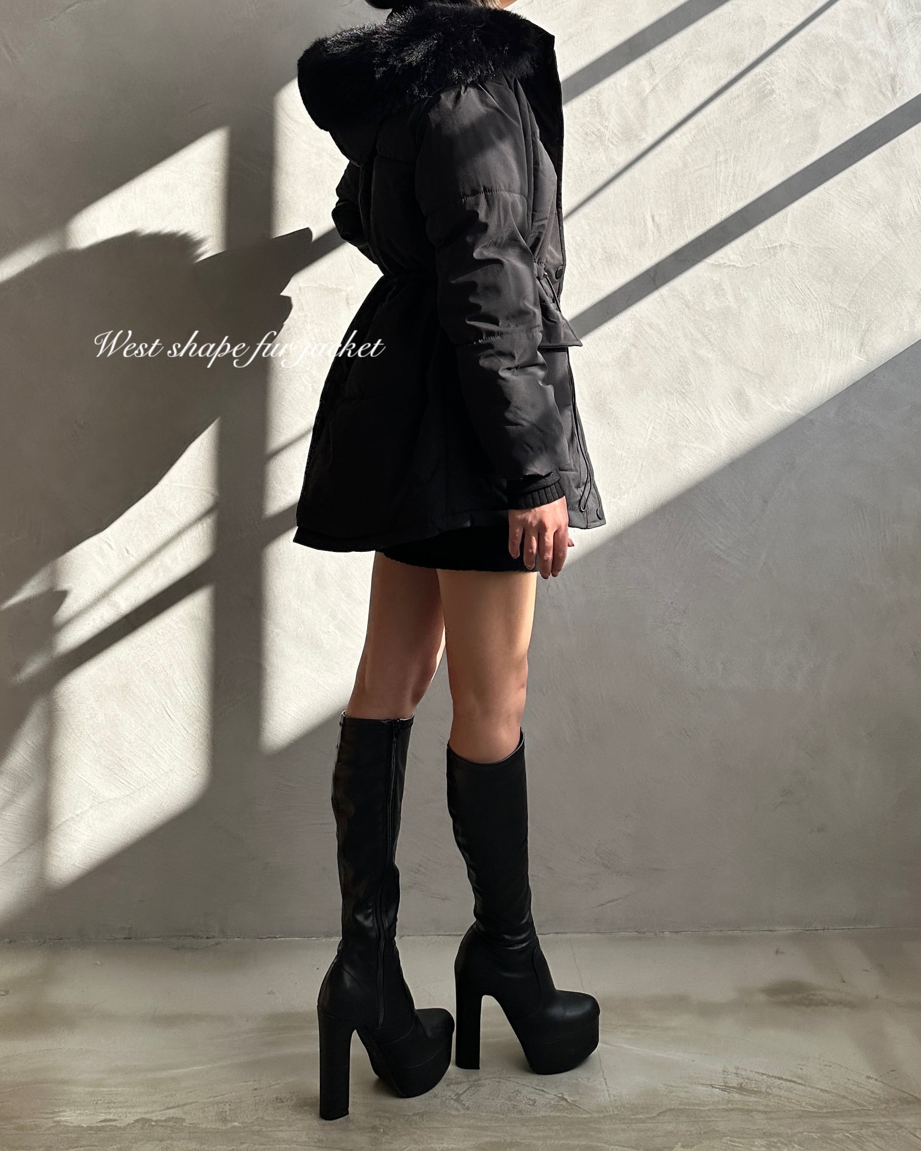 即納/再入荷】Waist shape fur jacket【2カラー】 | GIENGE［ジーアング］