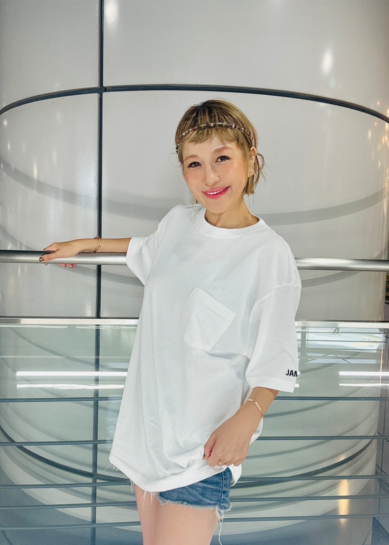 JAMES刺繍Tシャツ