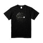 黒桜 - 和風 ハイクオリティ黒Tシャツ / 5.6oz / Synonym & UnitedAthle
