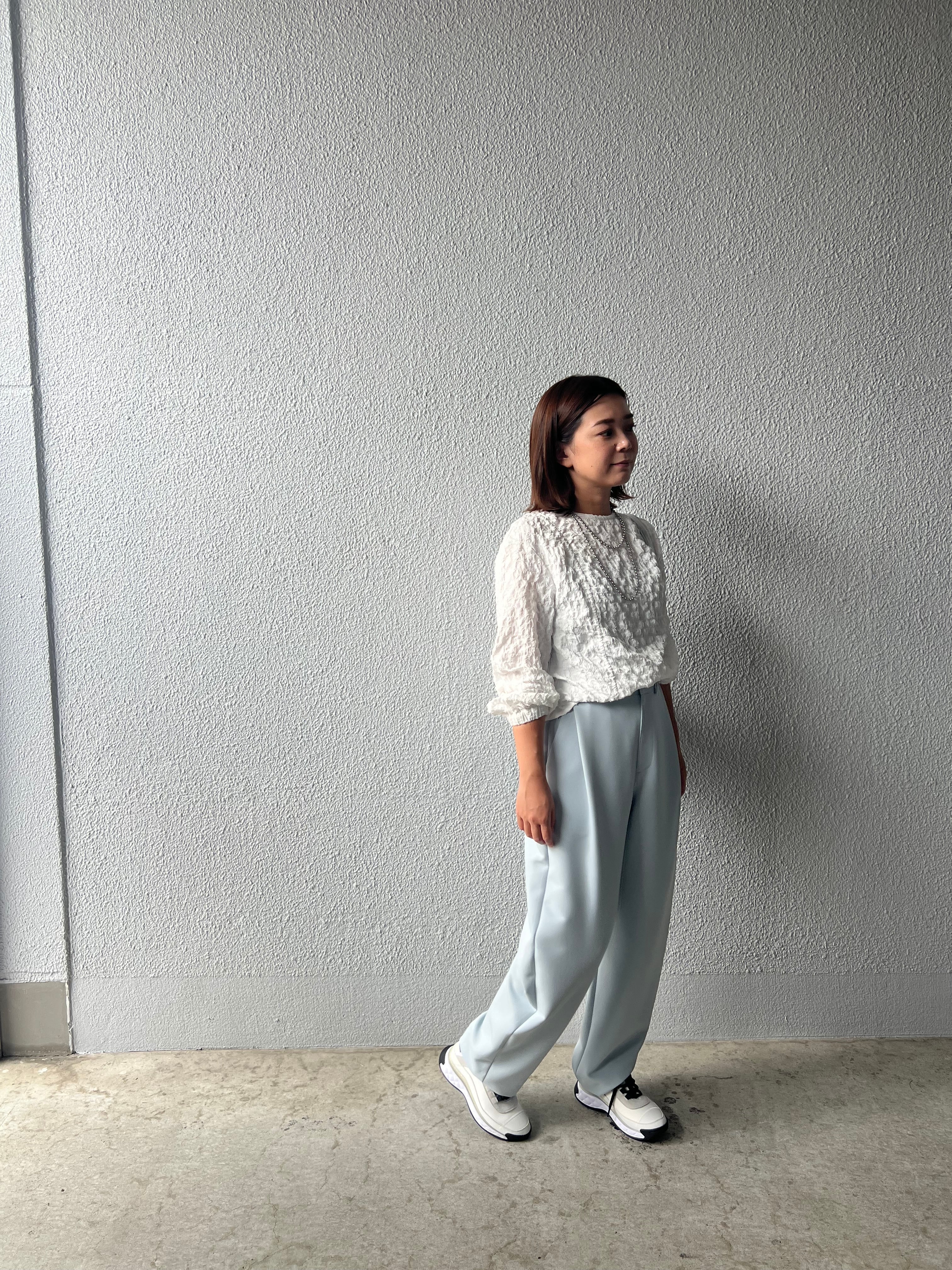 【PASSIONE】タック入りカーブパンツ 516601