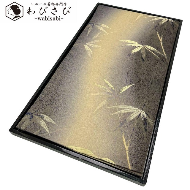 袋帯 美しい華柄模様に鳥 金糸 千歳茶色 O-3852 着物 きもの kimono 和服 