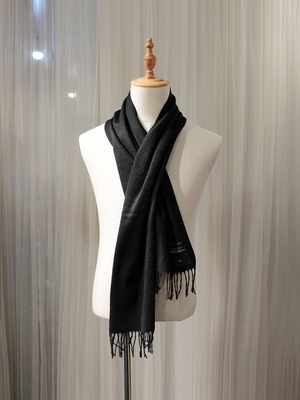 Garage.U.W CASHMERE SCARF BLACK