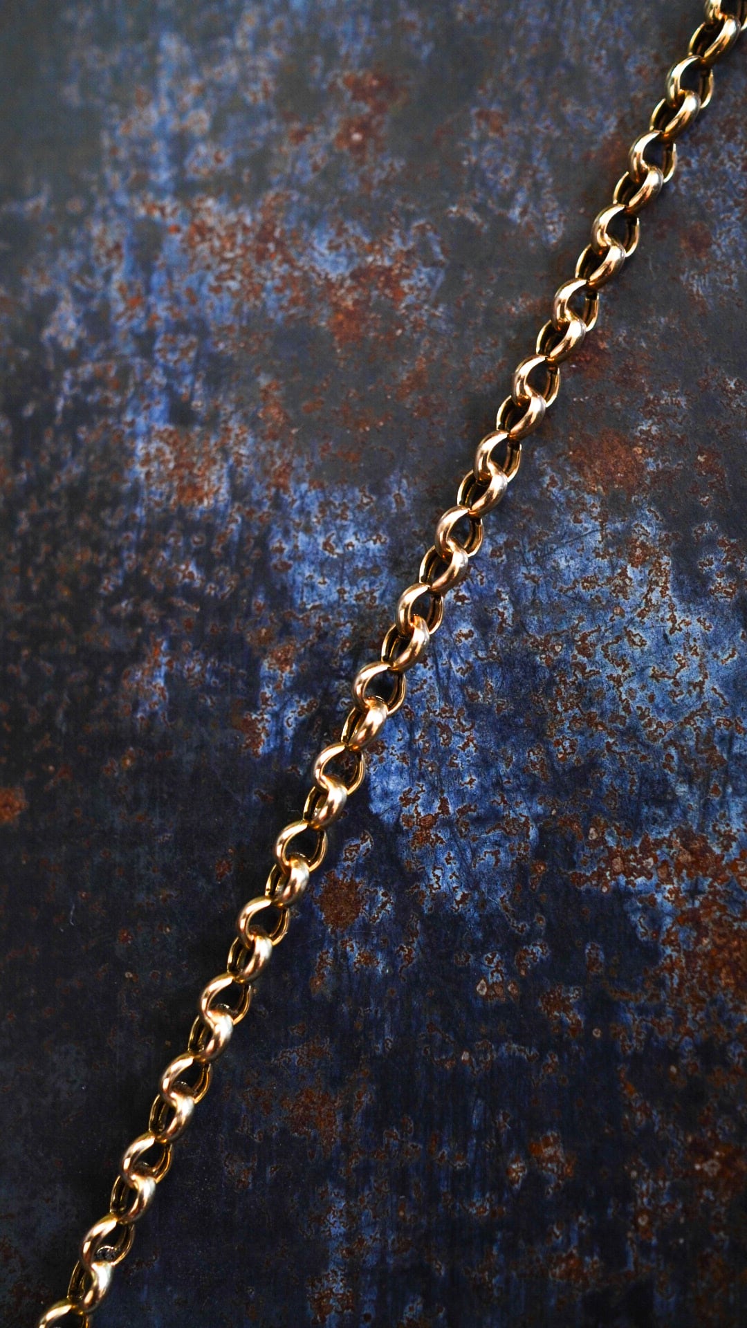 VINTAGE】U.K. VINTAGE 9ct イエロー ゴールド オーバル リンク