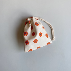 コップ袋〈ajisai アジサイ〉花 レトロ かわいい 入園 入園グッズ ランチ コップ 巾着 男の子 女の子