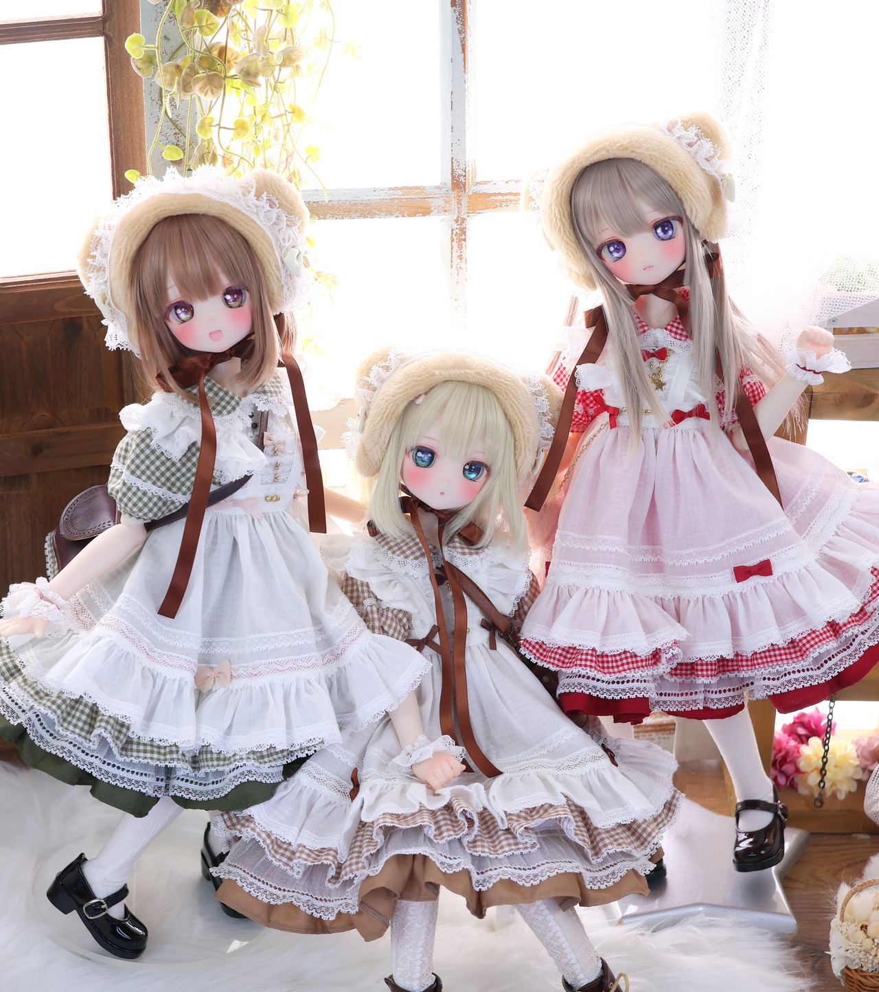 ハニベア・ピクニックセット（グリーン）｜Mini Dollfie Dream ・ 1/4TinyFox PEKO・KUMAKO - 18