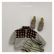 【取寄】aou studio チェックアノラック｜冬服｜韓国子供服