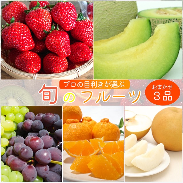 長崎県産 旬のフルーツセット プロの目利きが選ぶ 果物3品目 食べ比べ！