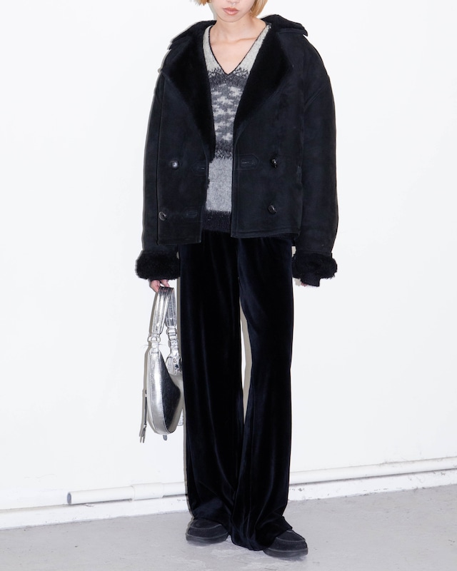 1980s Calvin Klein - mouton jacket