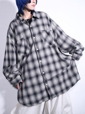 "Carhartt" XXL  over silhouette ombre check shirt