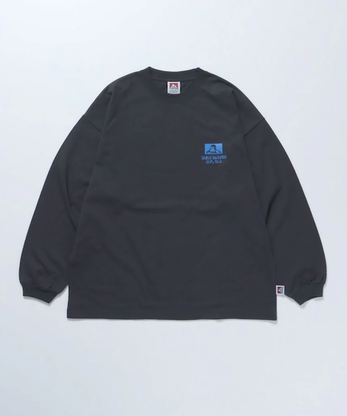 BEN DAVIS (ベンデイビス) Marathon L/S Tee ロンティー (02)チャコール C-24380039