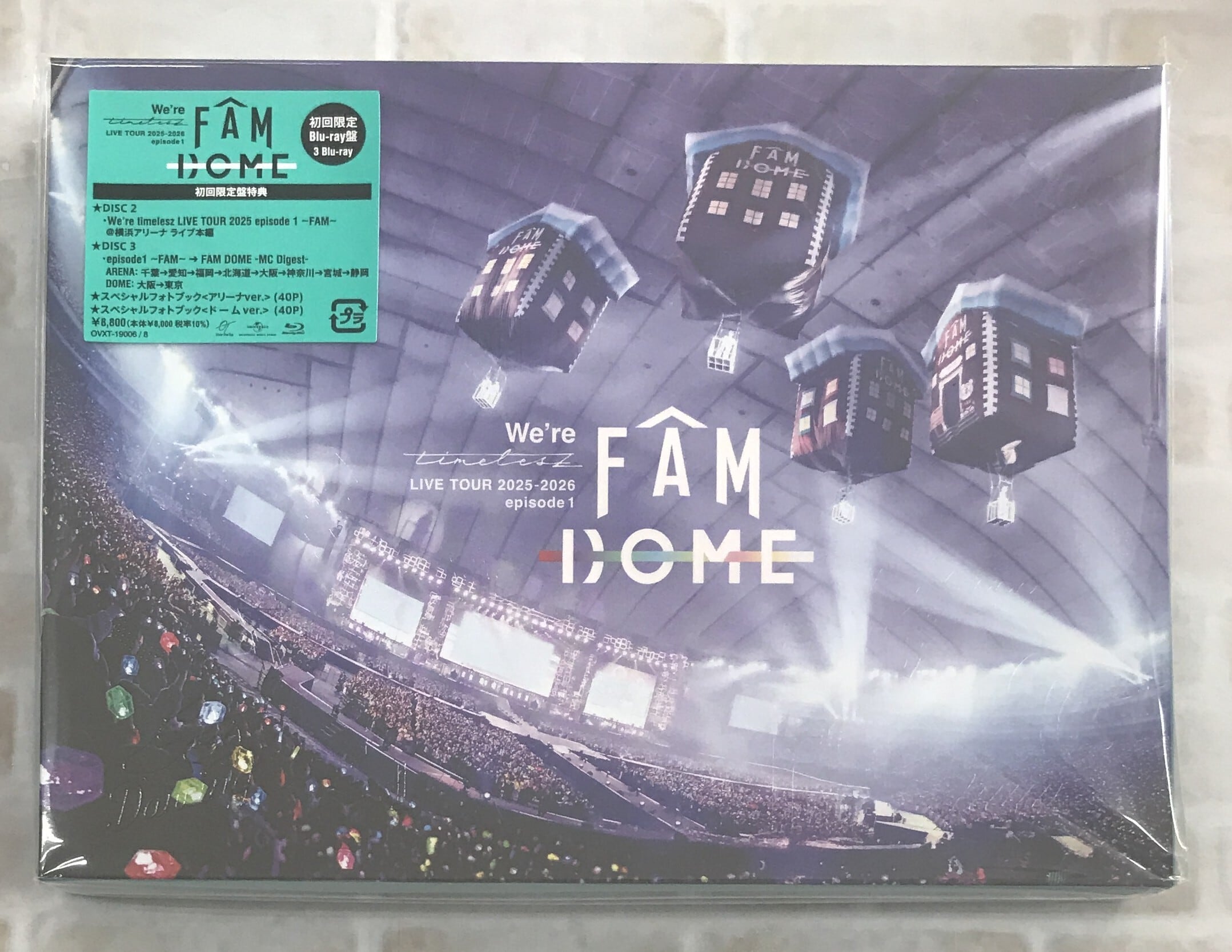 timelesz タイムレス DVD FAM DOME(初回限定盤)(3枚組) Amazon.co.jp: We're timelesz LIVE TOUR 2025-2026 episode 1 FAM