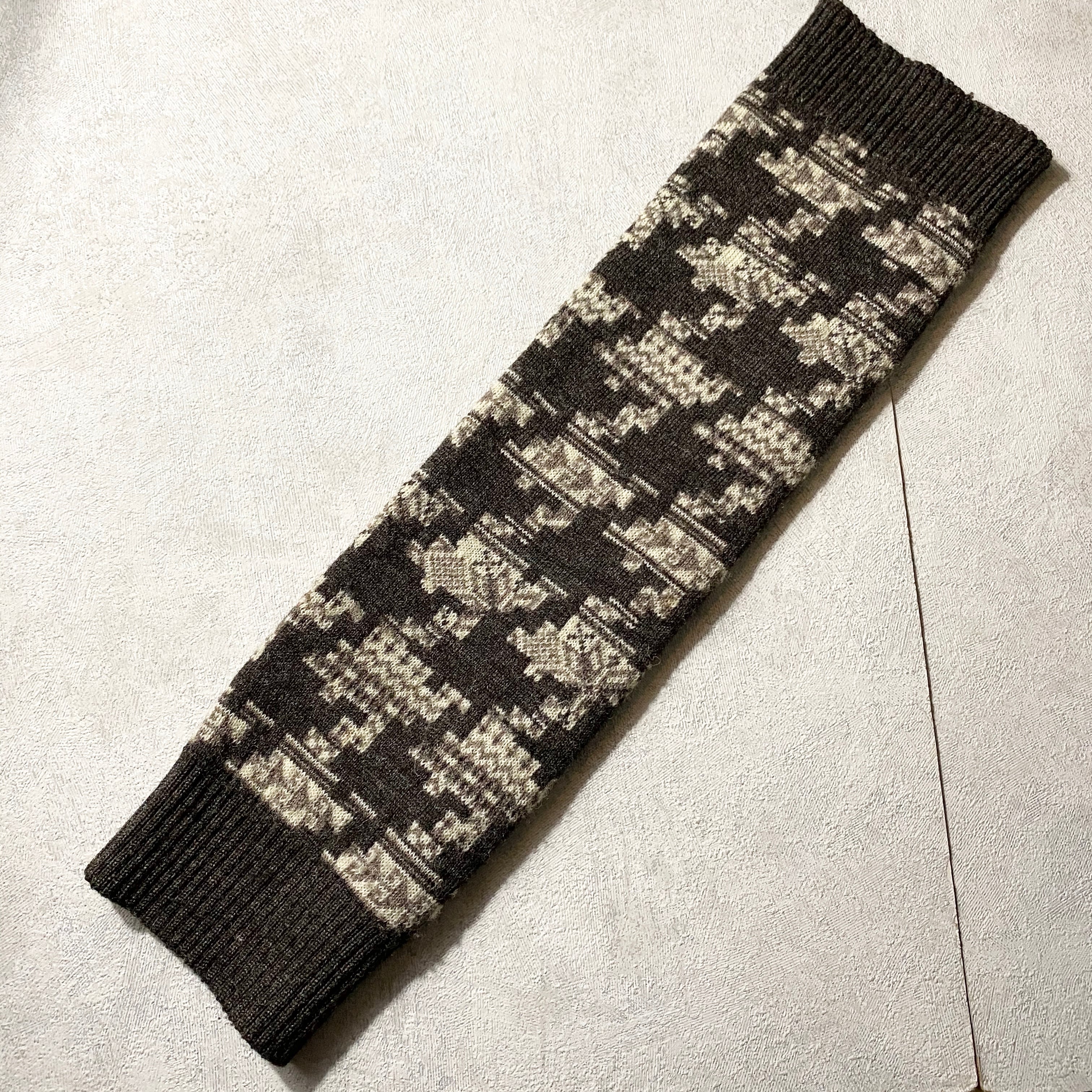 2002AW NUMBER NINE nordic pattern leg warmers | NOIR ONLINE powered by BASE
