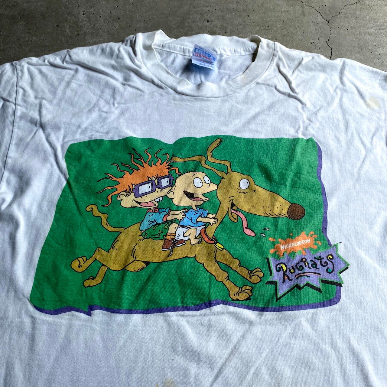 90年代 USA製 NICKELODEON RUGRATS キャラクタープリントT ...