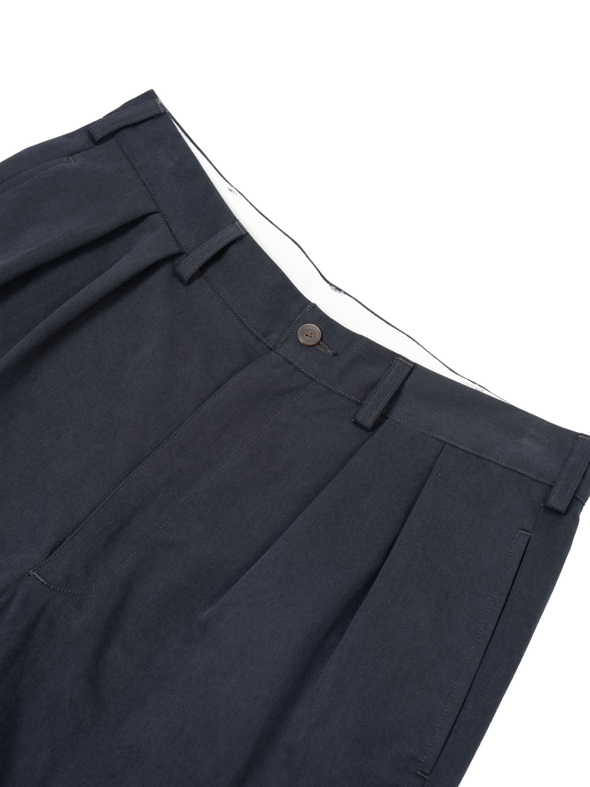 Cotton 2tuck Washed Chino Shorts (black) | OVY