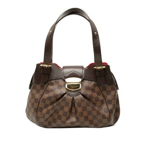 ルイ ヴィトン ダミエ システィナPM ハンドバッグ ショルダーバッグ N41542 ブラウン PVC レザー レディース LOUIS VUITTON 【中古】