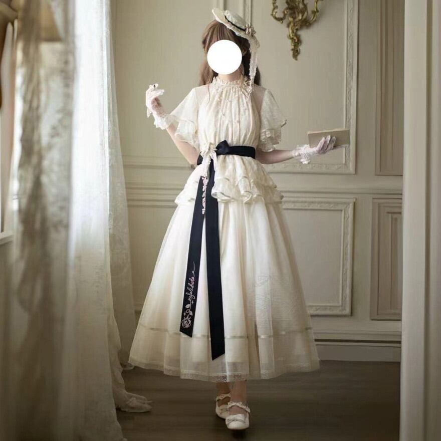 【9/12まで予約商品】 クラシカルロリィタ 帽子 ハット レース 月光礼賛 控えめ お茶会 女子会コーデ