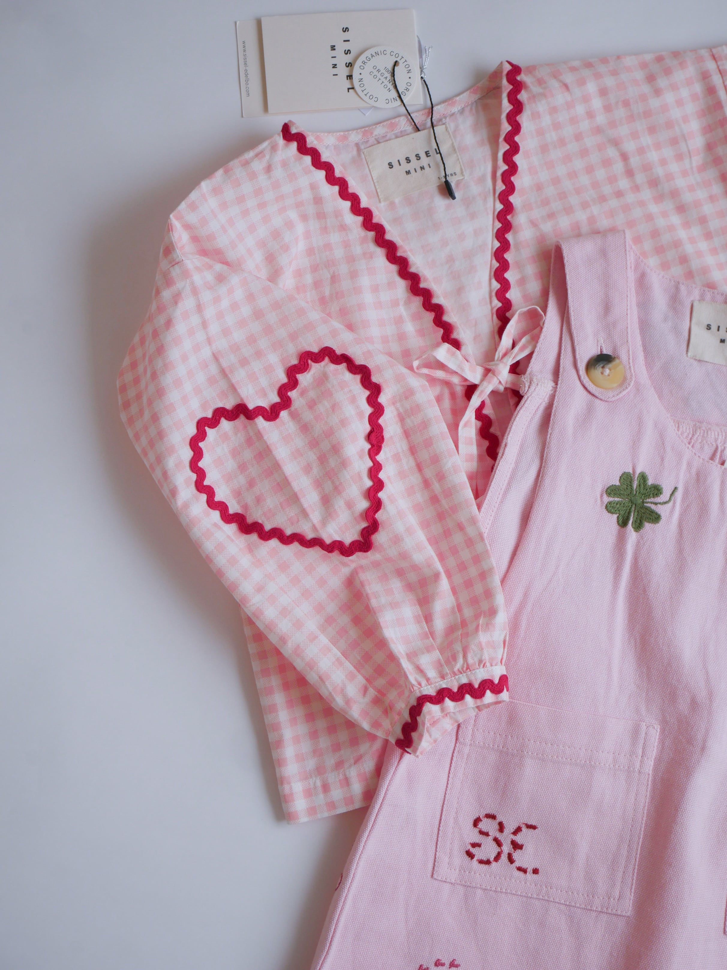 SISSEL MINI / Astrid MINI Top / Pink Checks【3-4y only】 | monamo