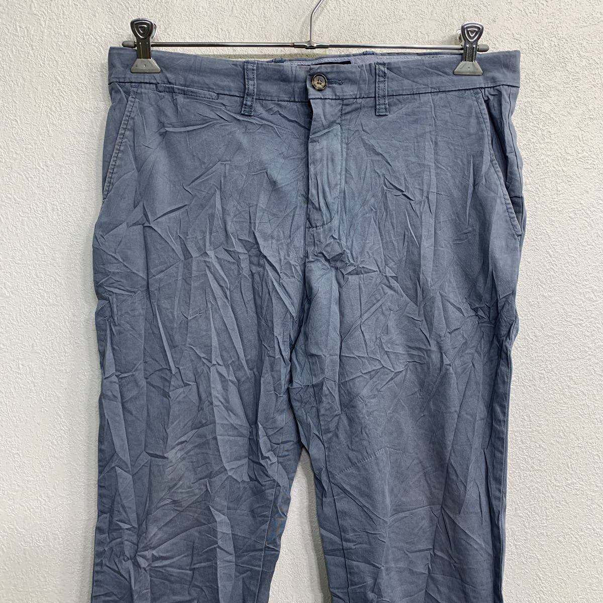 TOMMY HILFIGER チノパW34 トミーヒルフィガー スリムフィット ブルー 