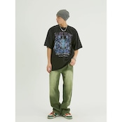 VINTAGE ストリート 蛇と花 Tシャツ T131