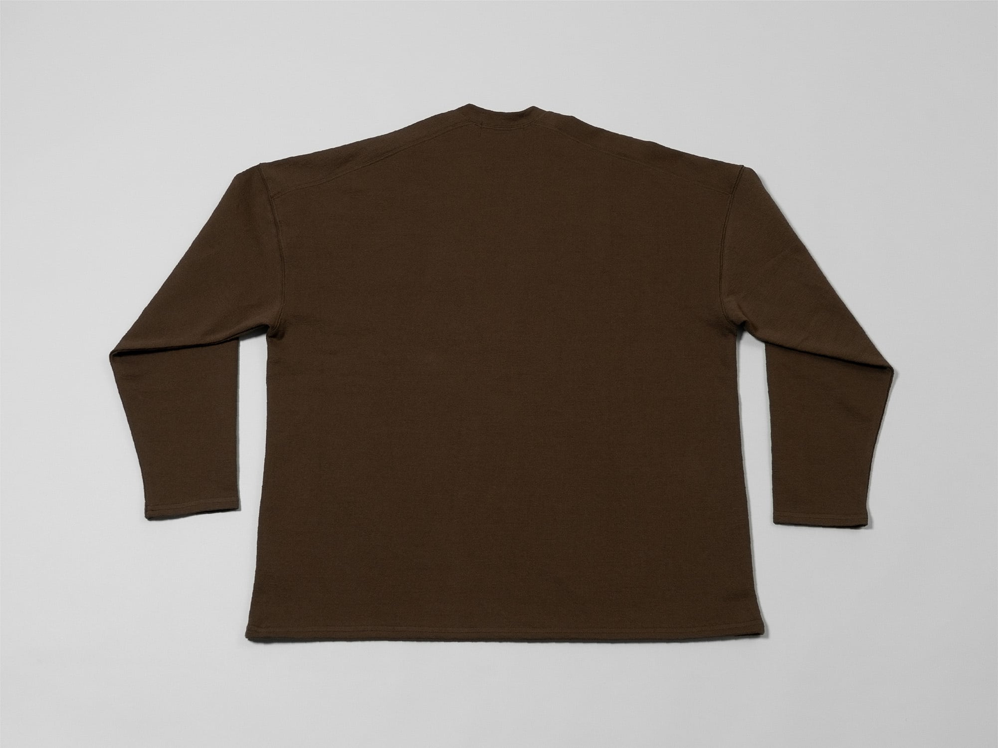 Deep V Neck Pullover / Brown | FUSA