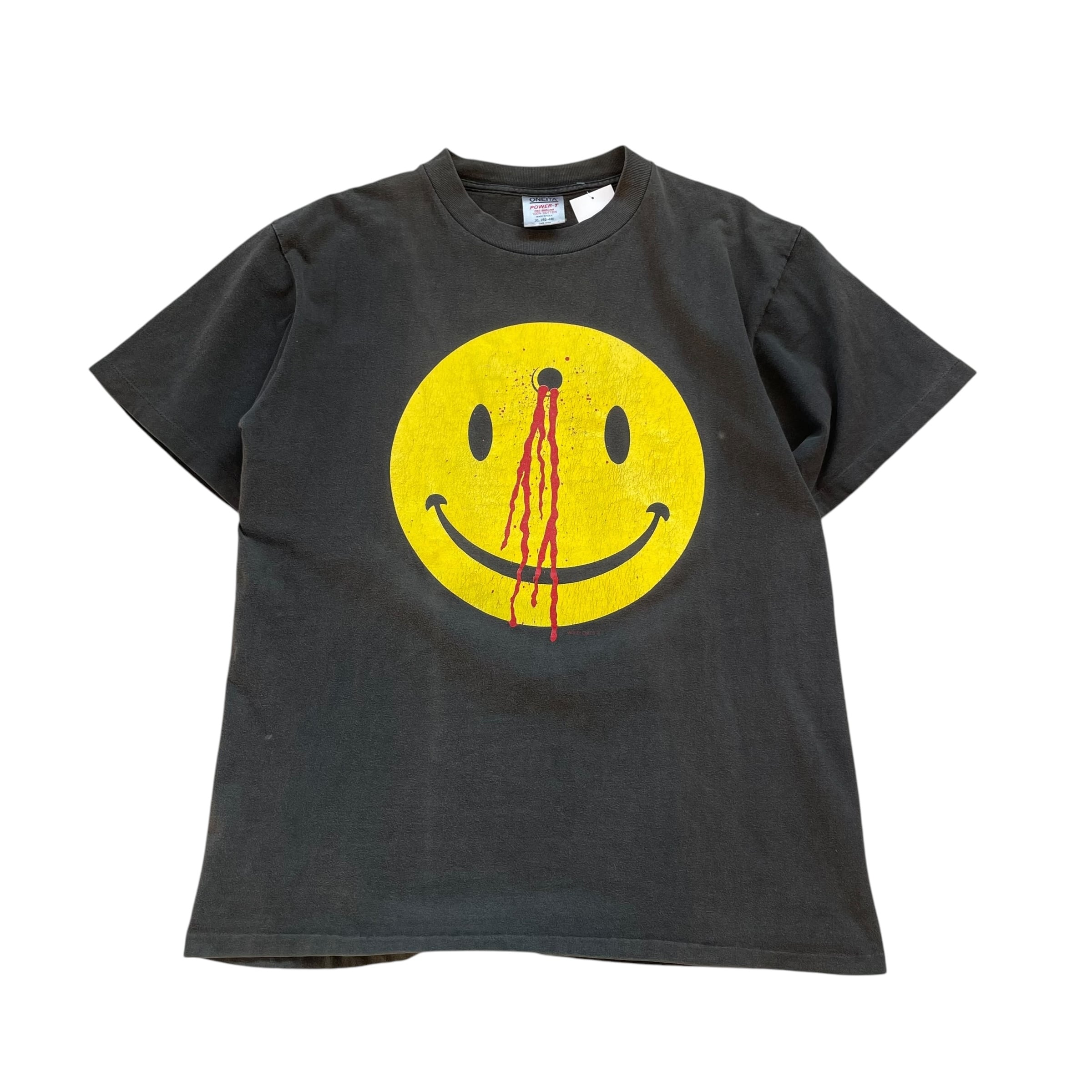 Special!! Early 1990s WILD OATS "Bullet" Smily Face T-shirt