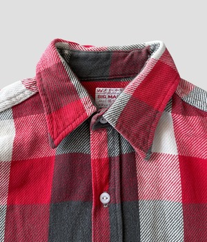 -BIG MAC- Vintage 70s L Flannel Check Shirt