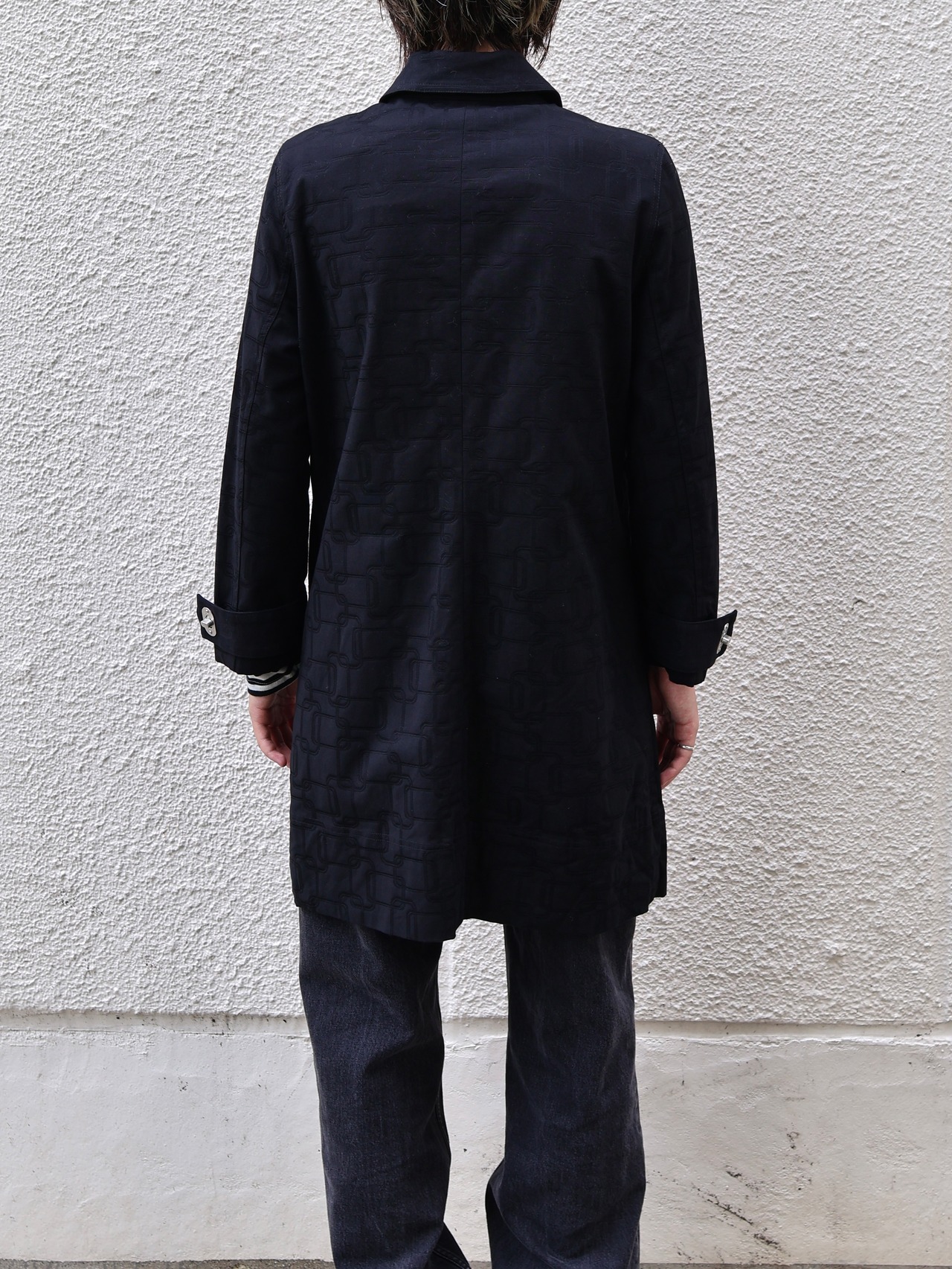 allover design half coat