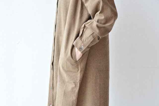 スワーム SWARM 薄ネル前開きスタンドロングワンピース(NS-20503)全3色