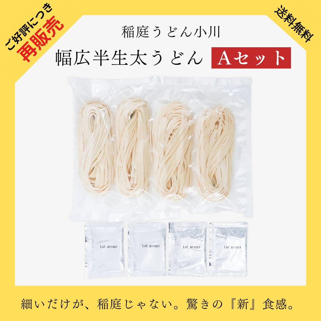 稲庭幅広半生太うどん【仮称】Aセット (ポスト便)