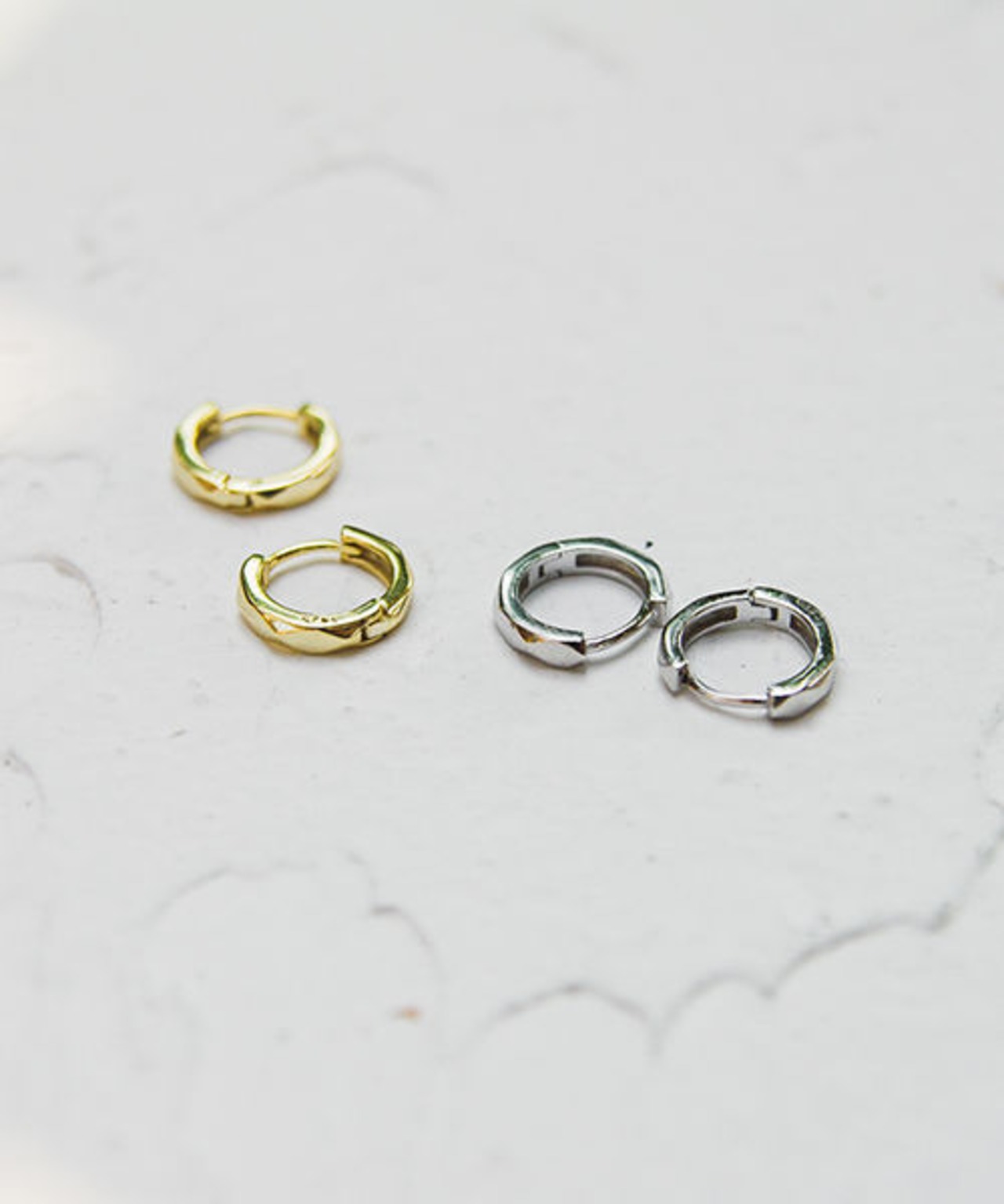S925カットフープスモールピアス/019275