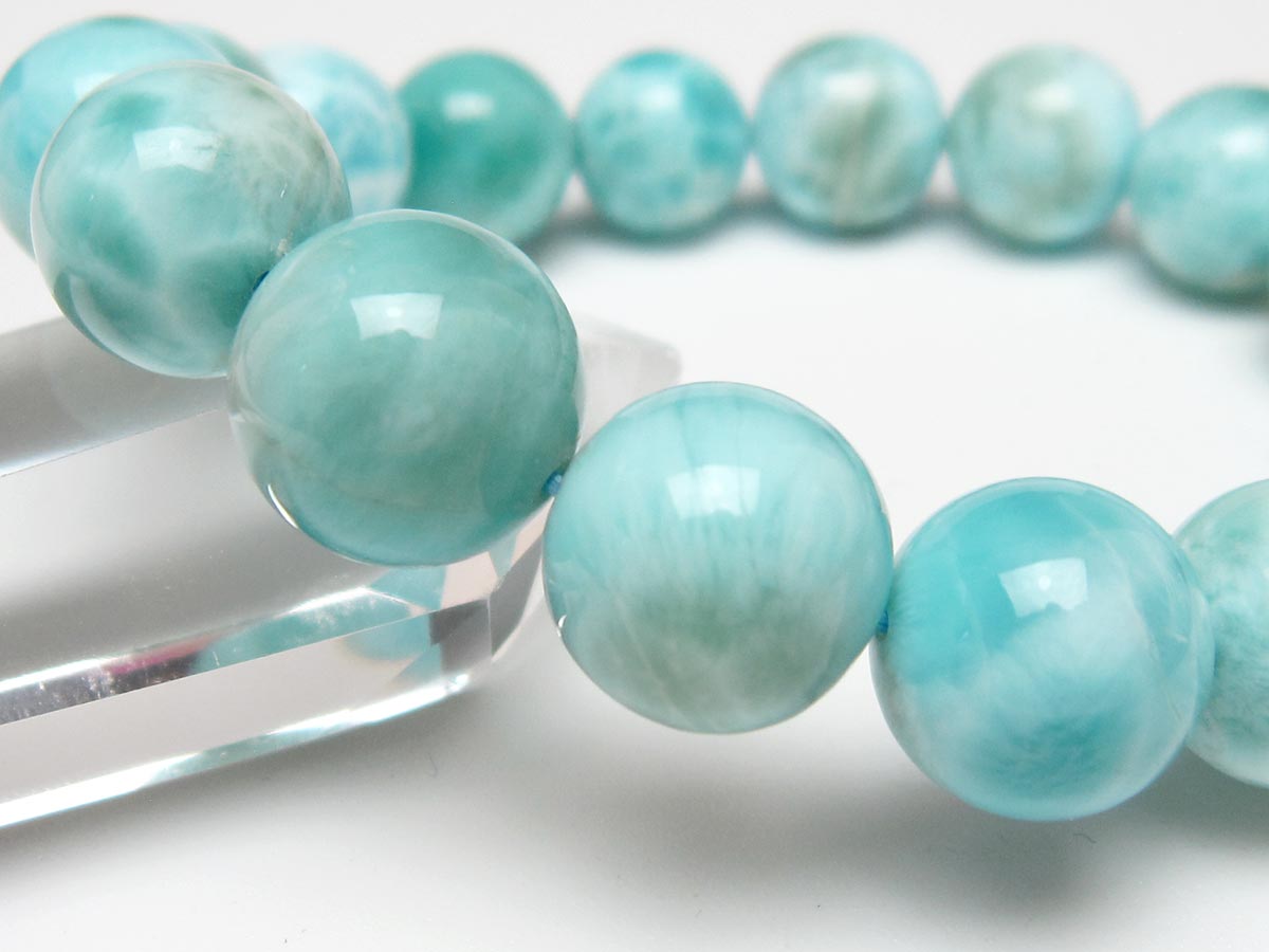 ラリマー ブレスレット 14mm 一点物 111-56525 | 天然石