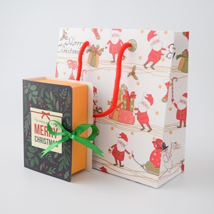 ラッピングセットBOXクリスマス（BOX・巾着袋付き）包装セット