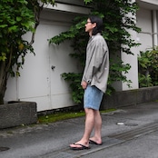 BOWWOW / US ARMY DENIM SHORTS AGED