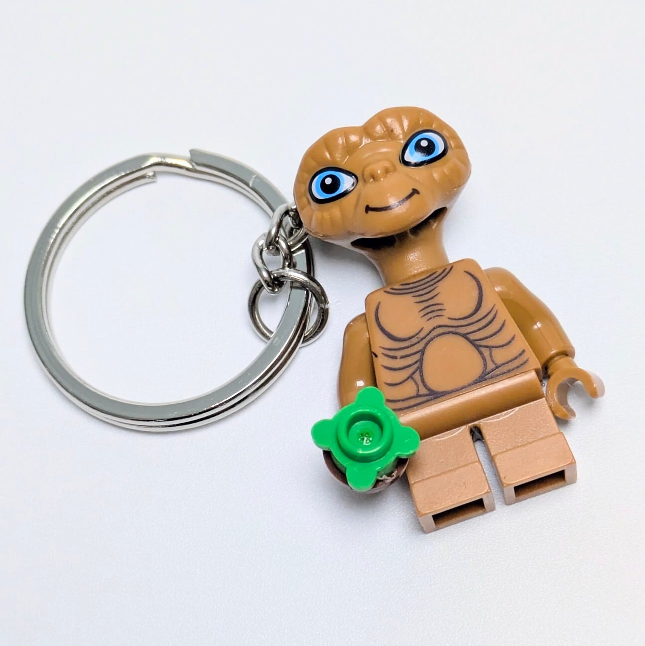 再入荷！☆ブロックフィギュアキーホルダー ☆【 E.T. ( イーティー ) 】 E.T. ver.2 / LAST SCENE〚アメリカン雑貨 アメトイ〛