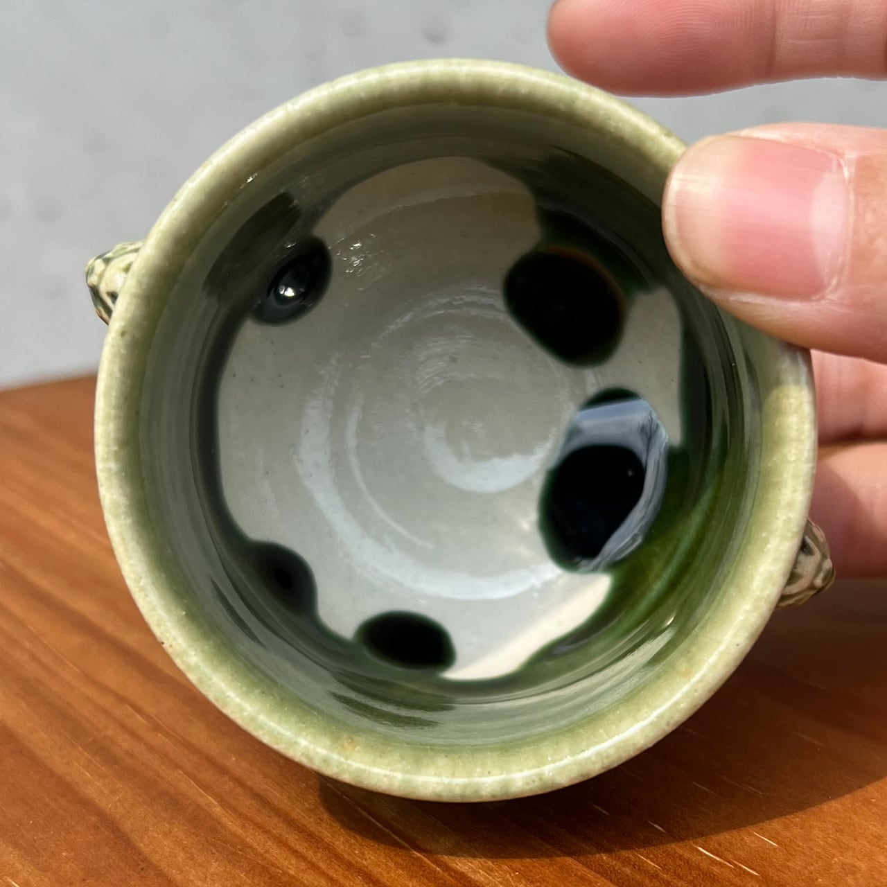 呂宋 掛け分けぐい吞み（RUSU - KAKEWAKE CHOKAMON SAKE CUP