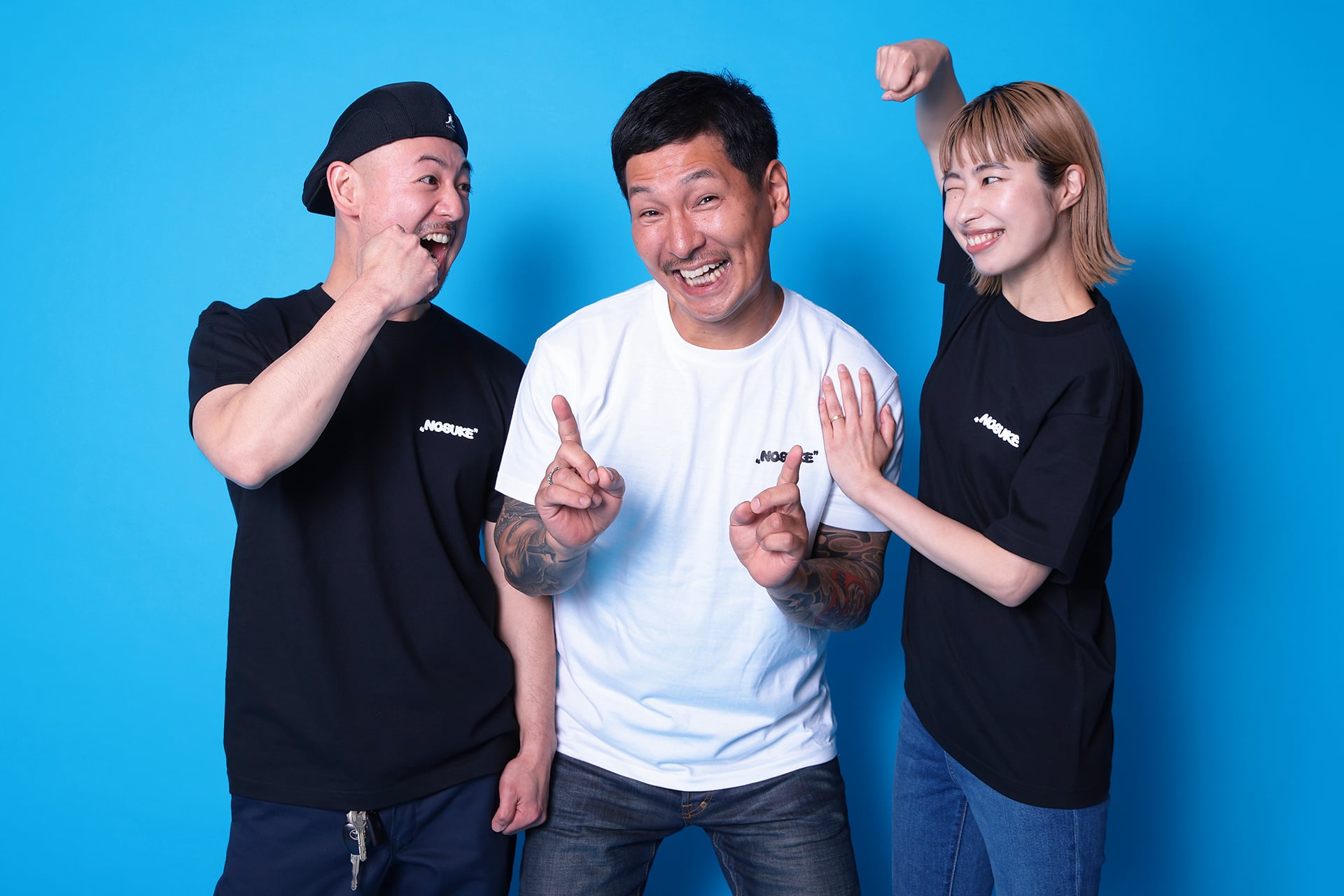 Adult】“NOSUKE” Logo Front/Back Print T-shirt | NOSUKE