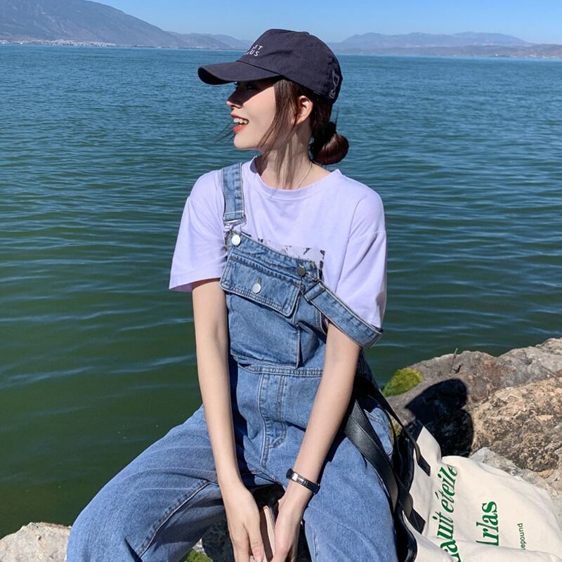 ウェストオーバーオール スプリングオータムルーズパンツ 春物 秋物 スーパーモール27730218102