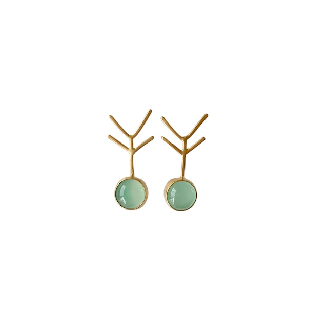 'tree' pierced earrings